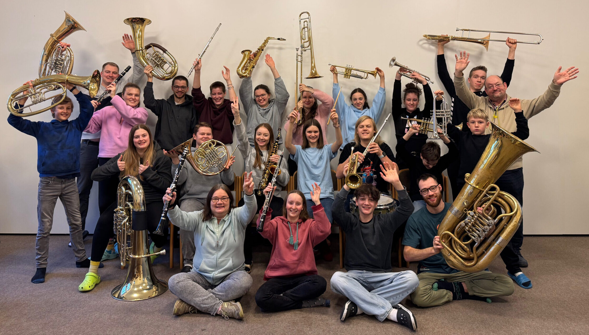 Gruppenfoto des Reinbeker Jugendorchesters